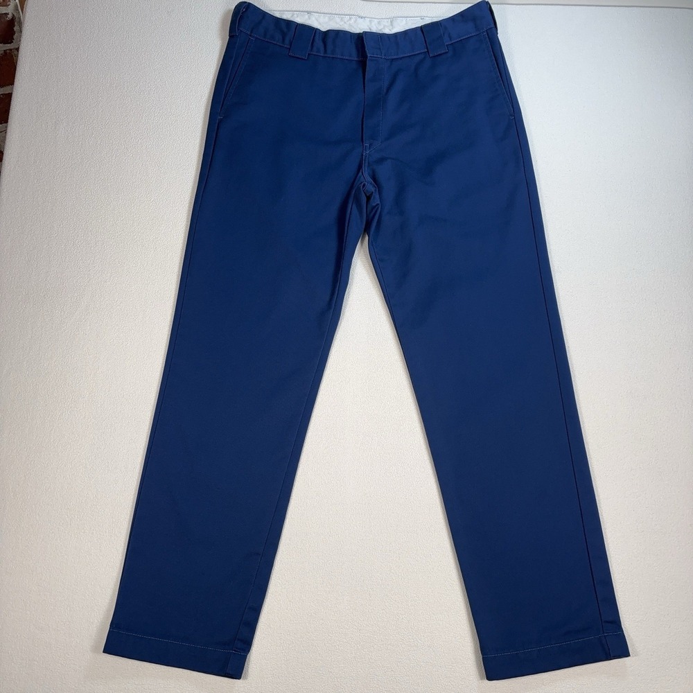Carhartt WIP Master Pants Men's 34 (fits 37x31) Blue Relaxed Tapered Square Logo